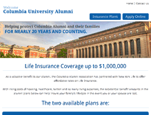 Tablet Screenshot of insurecolumbiaalumni.com